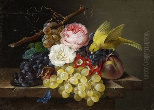 Still Life Oil Painting by Franz Xaver Petter