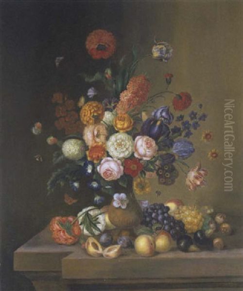 Grosses Blumenbild Oil Painting by Franz Xaver Petter