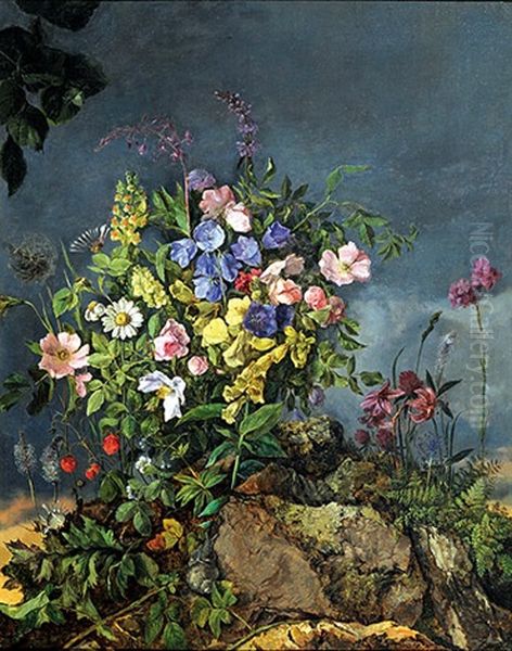 Blumenstilleben Oil Painting by Theodor Petter