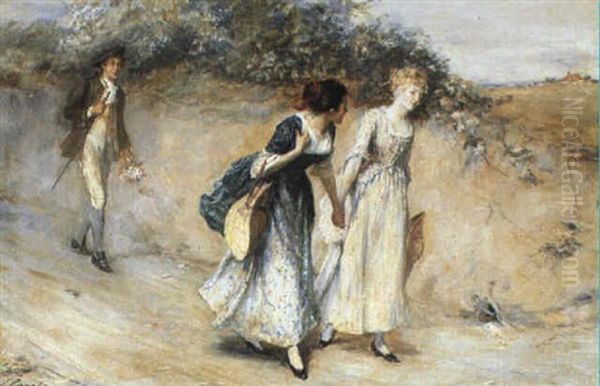 The Go-between by John Pettie