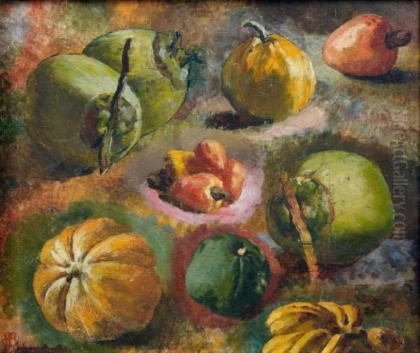 Composition Aux Fruits Exotiques Oil Painting by Pierre Bodard