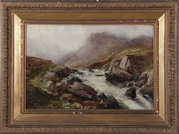 Views Of Wales (pair) Oil Painting by Edwin Alfred Pettitt