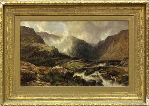 Spring Rapids Oil Painting by Edwin Alfred Pettitt