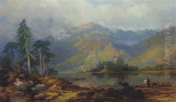 Loch Awe Oil Painting by George Pettitt