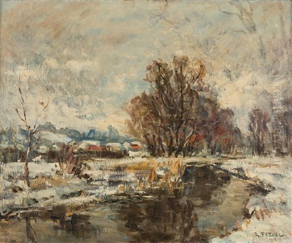 Fohnwetter Oil Painting by Rudolf Petuel