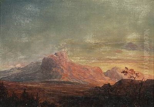 View Of The Sabine Hills Oil Painting by Frederik (Fritz) Petzholdt