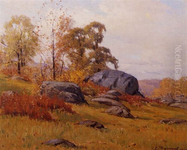 Autumn Landscape Oil Painting by Frank Charles Peyraud