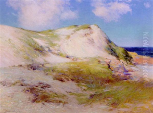 Dunes Scene Oil Painting by Bertha Menzler Peyton