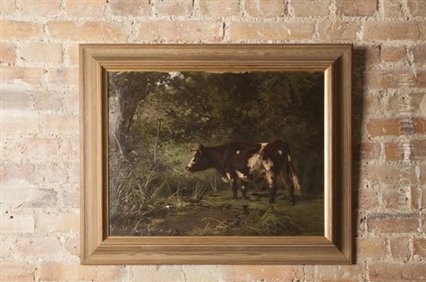 Vache Dans Un Pre Oil Painting by Aymar (Aimard Alexandre) Pezant