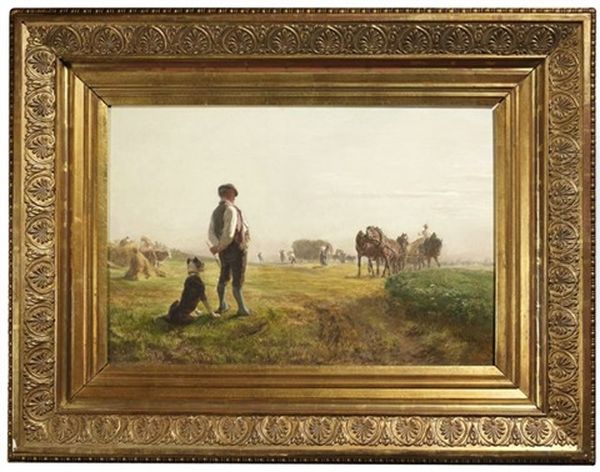 Bei Der Heuernte Oil Painting by Friedrich Wilhelm Pfeiffer