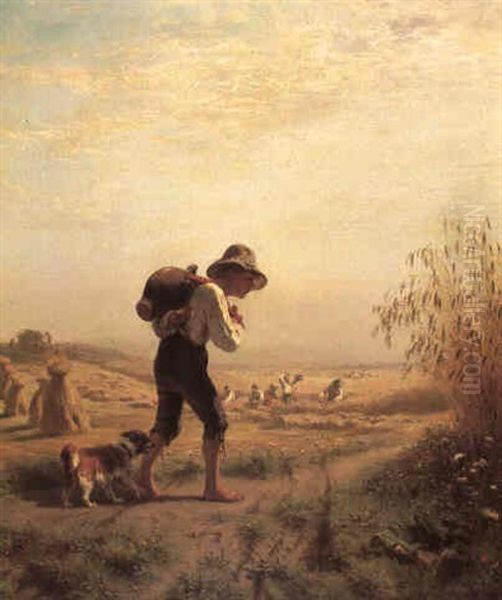 The Young Water Carrier Oil Painting by Friedrich Wilhelm Pfeiffer