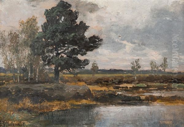 Am Bodden Oil Painting by Gustav Pflugradt