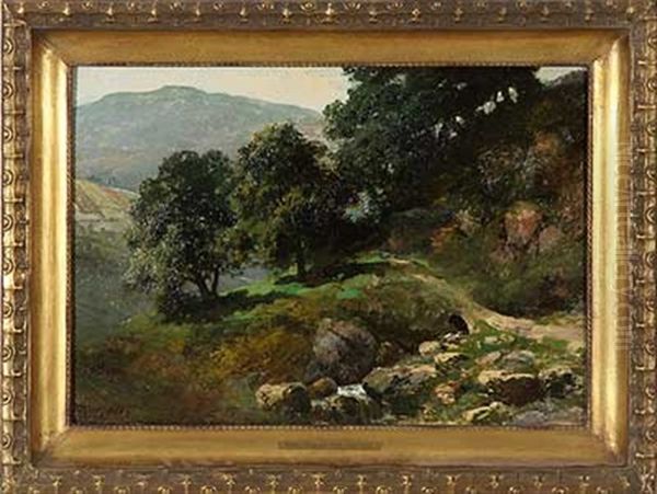 Sommerliches Mittelgebirge by Gustav Pflugradt