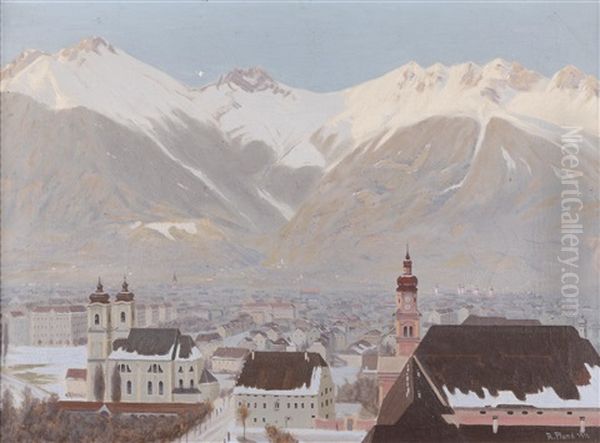 Blick Auf Innsbruck Oil Painting by Alois Pfund