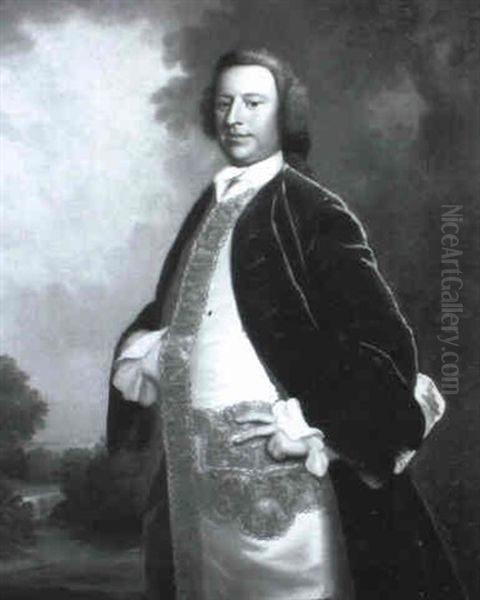 Portrait Of William Morrice Of Belshanger Oil Painting by Richard Phelps