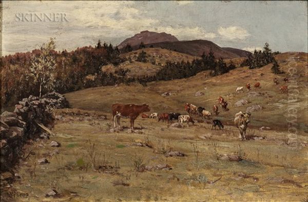 Upland Pasture Oil Painting by William Preston Phelps