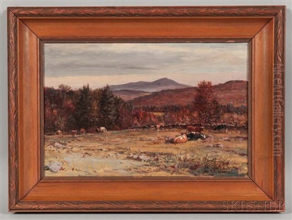 Monadnock From Keene, N.h Oil Painting by William Preston Phelps