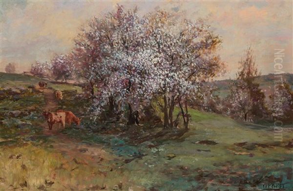 Autumn Pasture Oil Painting by William Preston Phelps