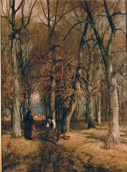 Autumn Gathers Oil Painting by William Preston Phelps