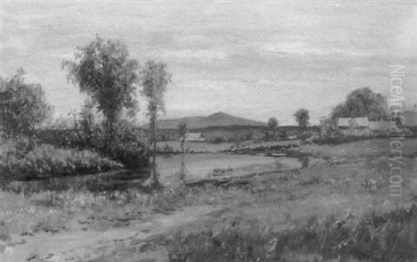 Landscape With Monadnock, West Keene, N.h. Oil Painting by William Preston Phelps