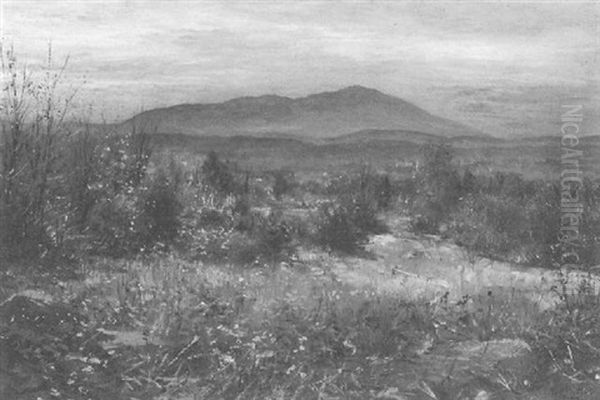 Monadnock, Nelson, New Hampshire - An Autumn View Oil Painting by William Preston Phelps