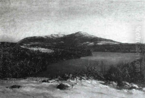 Mount Monadnock And Dublin Lake, Autumn Oil Painting by William Preston Phelps