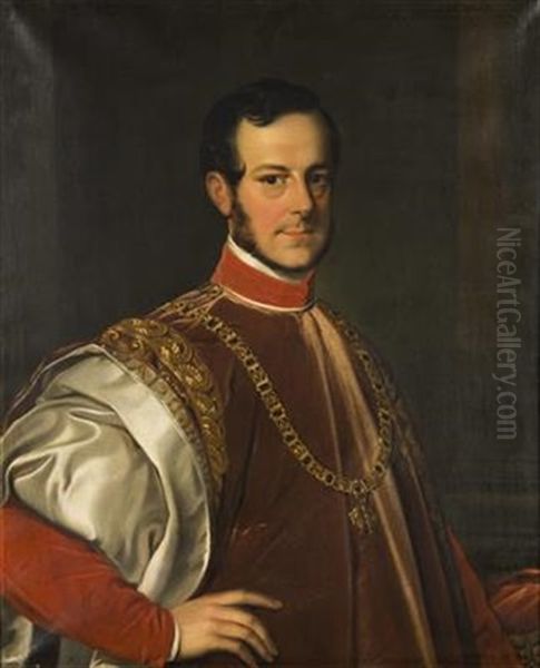 Jan Adolf Ii. Of Schwarzenberg Oil Painting by Carl Ludwig Philippot