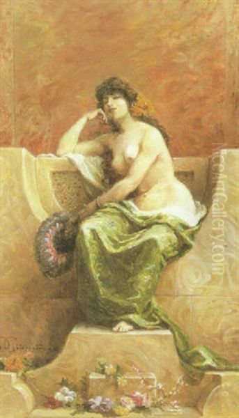 The Odalisque Oil Painting by Paul Dominique Philippoteaux