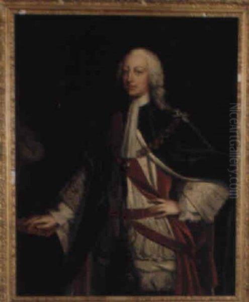 Portrait Of Frederick Prince Of Wales Oil Painting by Charles Philips