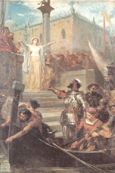 Othello's Return After Victory Oil Painting by Hermann Philips