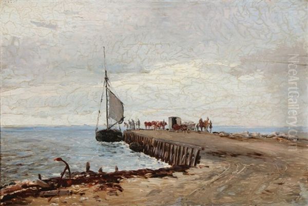 Brakkebroen Oil Painting by Theodor Philipsen