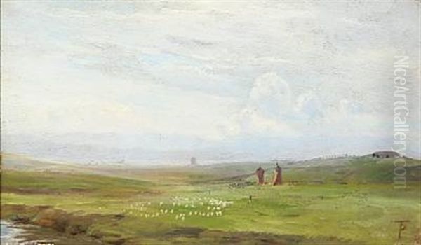 I Campagnen Oil Painting by Theodor Philipsen