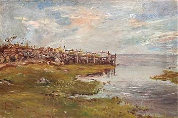 Det Mellemste Vaenge, Saltholmen. Studie Oil Painting by Theodor Philipsen