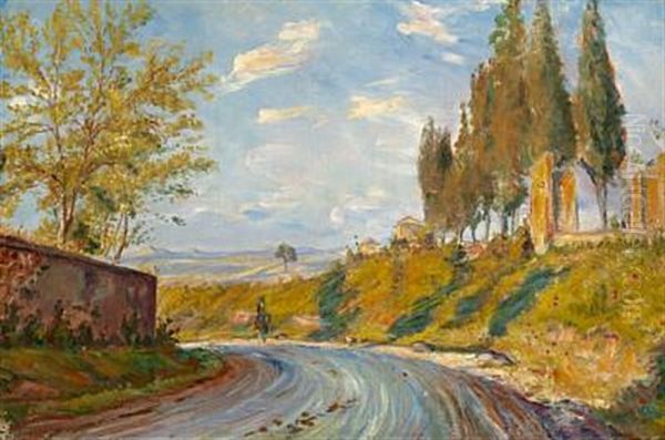 On The Outskirts Of Rome Oil Painting by Theodor Philipsen