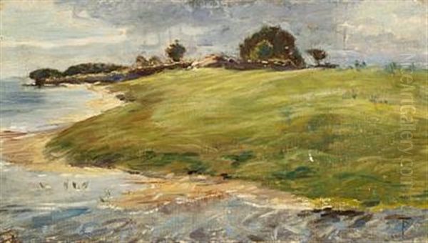 Fra Saltholm Strand Oil Painting by Theodor Philipsen