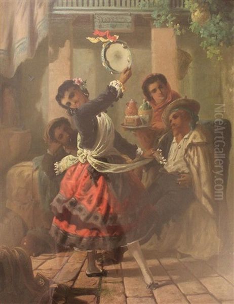 Spanish Dancer Oil Painting by John Phillip