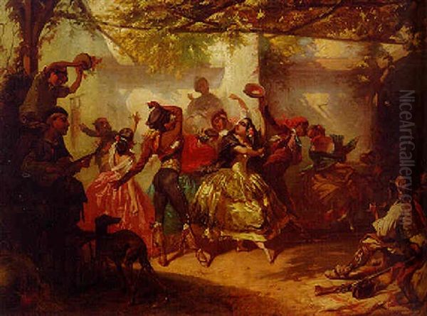 Fiesta Time Oil Painting by John Phillip