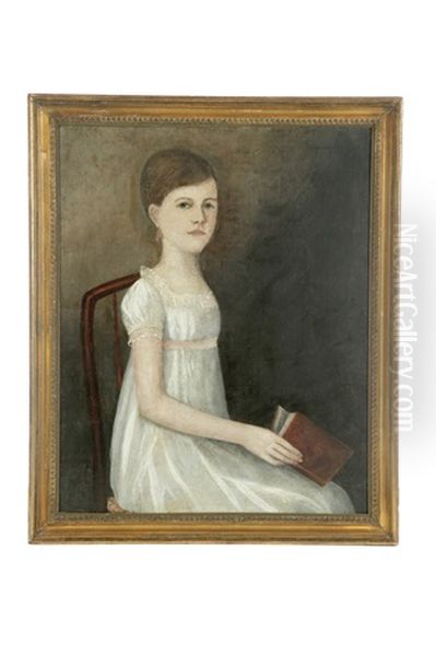 Portrait Of A Young Girl Oil Painting by Ammi Phillips