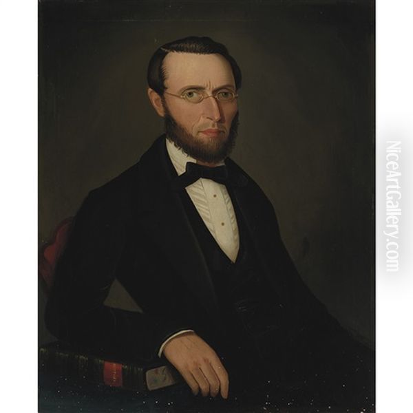 Portrait Of Asa Beckwith Oil Painting by Ammi Phillips