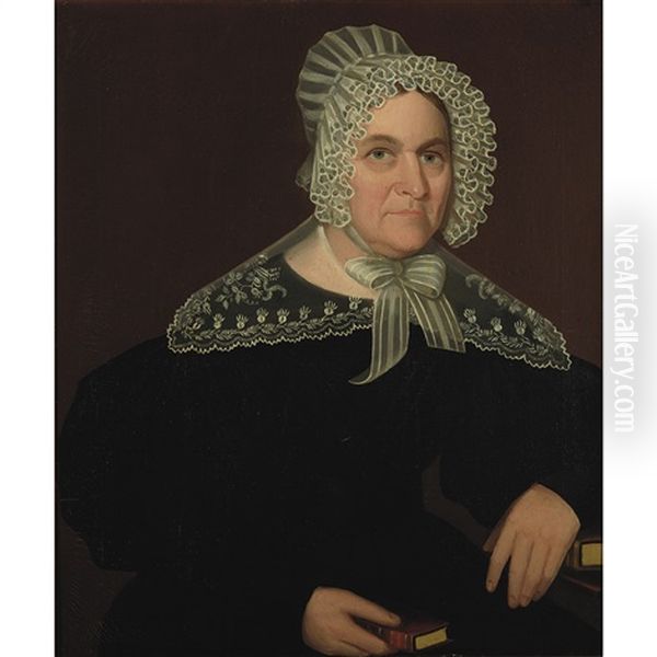 Portrait Of Elizabeth Buckley Of Sheffield, Massachusetts Oil Painting by Ammi Phillips