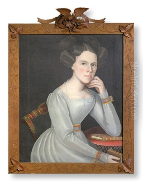 Portrait Of Young Woman Oil Painting by Ammi Phillips