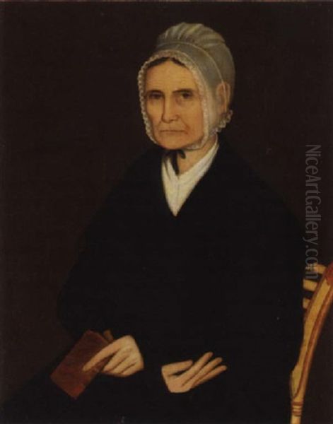 Portrait Of Polly Smith Husted (mrs. Peter Husted) Oil Painting by Ammi Phillips