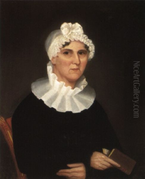 Portrait Of Eliza Simpson Oil Painting by Ammi Phillips