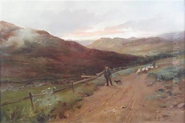 Morning Constitutional Oil Painting by Charles Gustav Louis Phillips