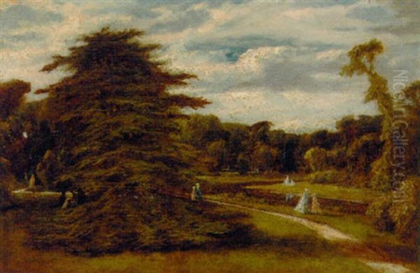 The Pleasure Park At Syon House Oil Painting by Giles Firmin Phillips