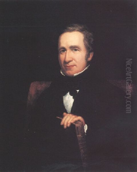 Portrait Of Joseph Paxton Oil Painting by Henry Wyndham Phillips