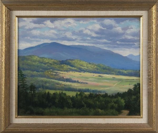 Lake Placid Valley Oil Painting by John Campbell Phillips