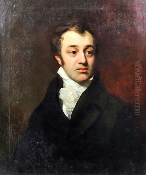 Shoulder Length Portrait Of Sir Nicholas Conyngham Tindal (1776-1846) Oil Painting by Thomas Phillips