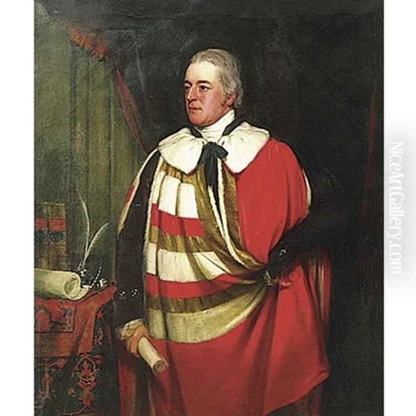 Portrait Of George O'brien Wyndham, 3rd Earl Of Egremont Oil Painting by Thomas Phillips