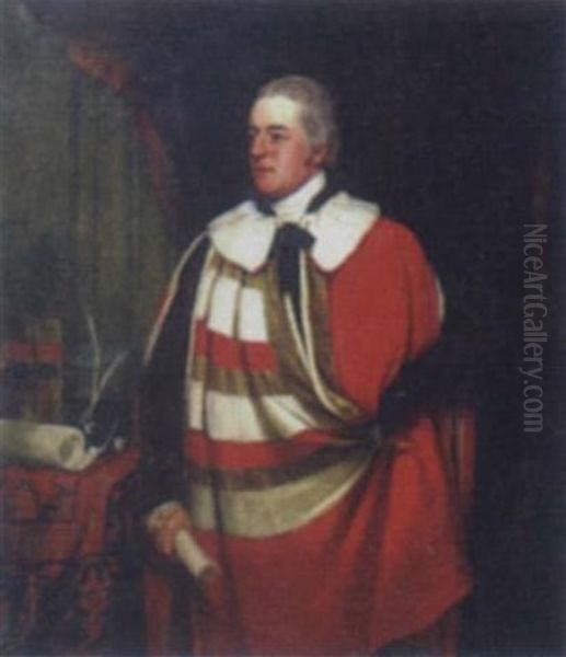 Portrait Of George O'brien Wyndham, 3rd Earl Of Egremont Oil Painting by Thomas Phillips